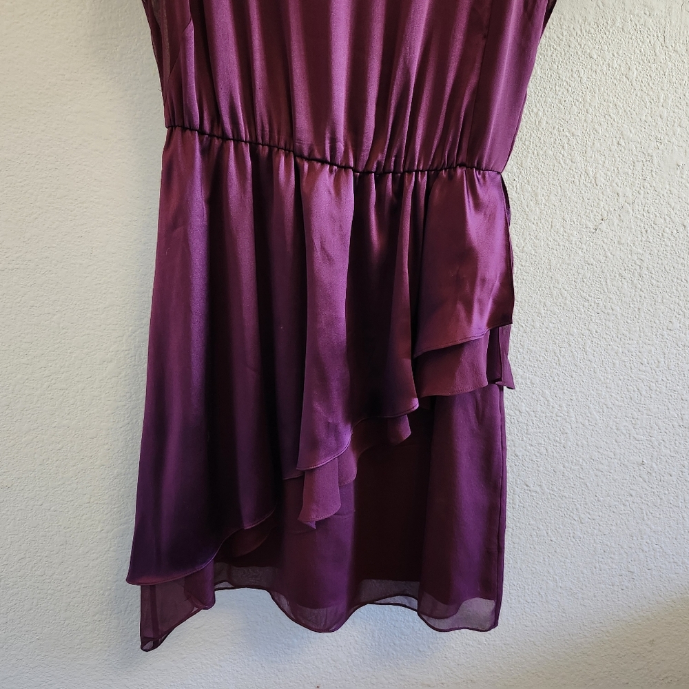 Alice + Olivia Silk Ruffle Vintage Y2K Cocktail Dress - Picture 3 of 5